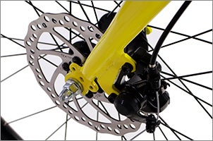 イエロークロスバイク アルミフレーム 多段ギア イエロークロスバイク