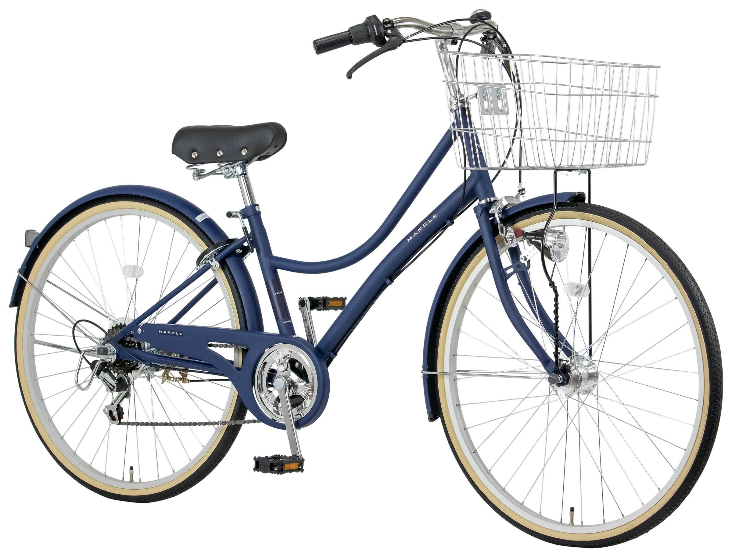 26インチ　シティサイクル　ブルー Amazon | シティサイクル 26インチ スチール シマノ製 6段変速 前カゴ