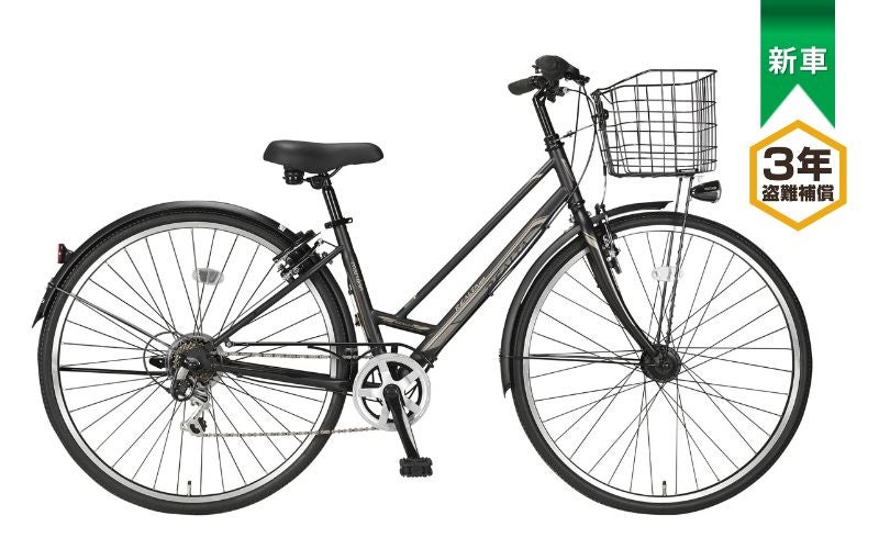 美品＞丸石サイクル・LUEED・27インチ自転車・シマノ6段変速・LED 