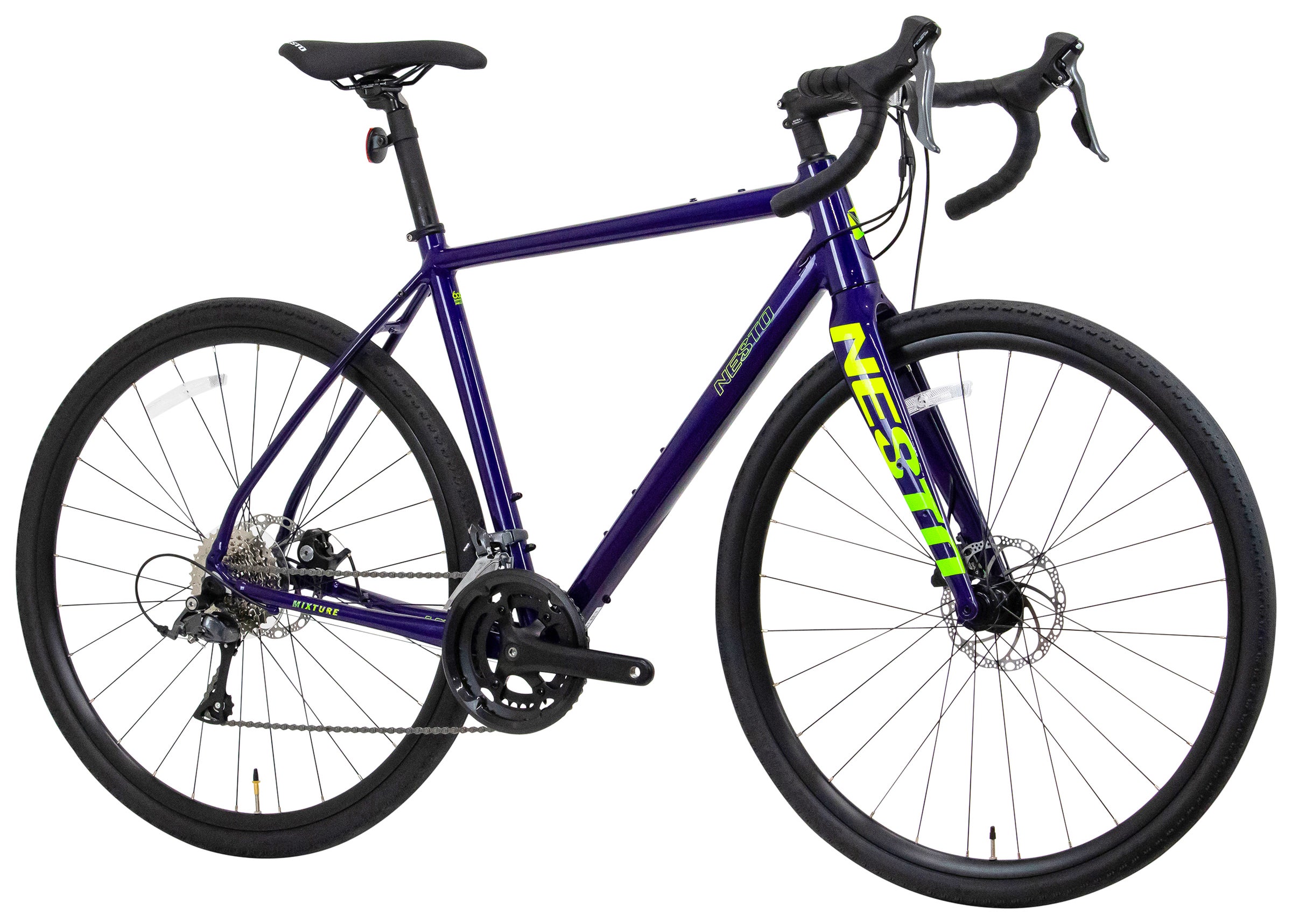 グラベルバイク パープル アルミフレーム